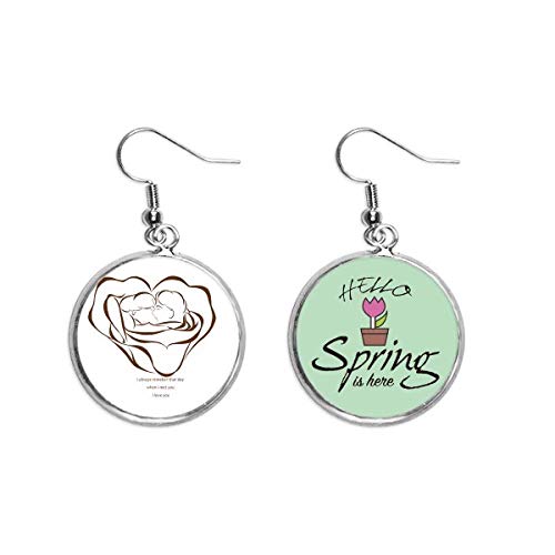 Joyas de San Valentín con colgante decorativo de rosa artística