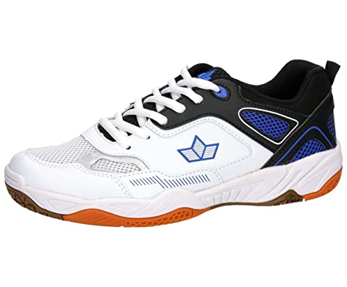 Lico Unisex Sprint Indoor Hallenturnschuh, Weiss schwarz blau, 42 EU
