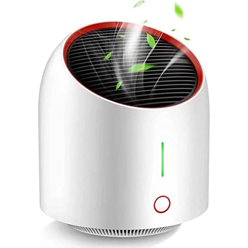 Purificateur d&rsquo;Air Portable avec Filtre HEPA à Charbon Actif,Purificateur d&rsquo;Air Maison Elimine 99,97% de Fumée Allergènes Poussière Ultra Silencieux Air Purifier avec 3 Vitesses pour Maison Bureau