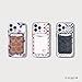 Coach Magnetic Phone Wallet / Card Holder - Compatible with MagSafe Phones and Cases - Signature Charcoal