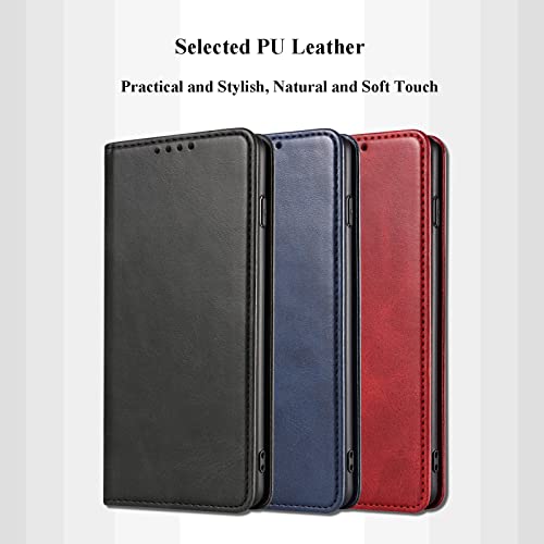 Keihok Leather Case Designed For Samsung Galaxy A34 5G Case, Samsung Galaxy A34 5G Wallet Case With Card Slots And Folding Stand, Pu Leather Magnetic Flip Cover, Full Protection. (Blue) #TOP5