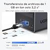 UGREEN NASync DXP2800 2-Bay NAS Server with UGREEN NVMe M.2 USB 3.2 SSD 10Gbps Enclosure Intel N100 Quad-Core 8GB DDR5 2.5GbE LAN 2×M.2 NVMe Slots 4K HDMI (Diskless)