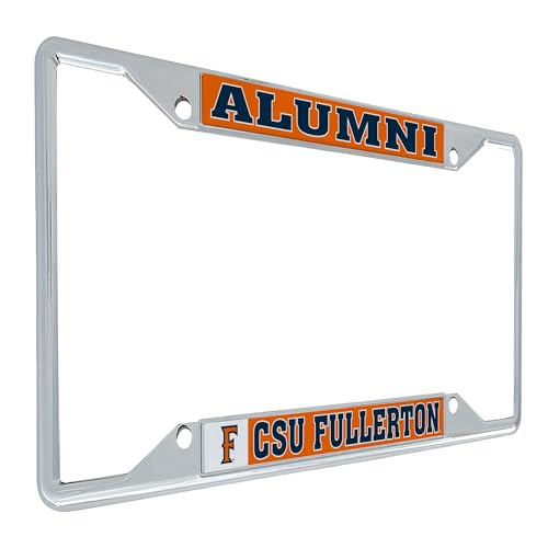 Desert Cactus Cal State Fullerton University California Titans F Metal Car Accessories Titans Metal License Plate Frame and Tag Holder for Front or Rear of Car (Alumni)