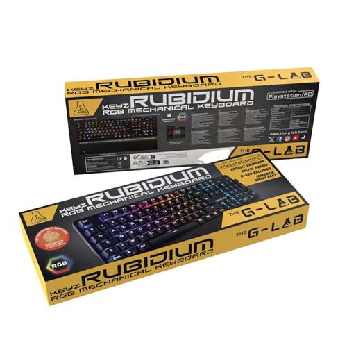 The G-Lab - Keyz Rubidium - Tastiera Meccanica da Gioco - AZERTY, Alte Prestazioni, RGB 100% Personalizzabile, Anti-Ghosting, Poggiapolsi - Compatibile con PC, PS4, PS5, Xbox - Nuovo - Tastiera gaming - Immagine 6