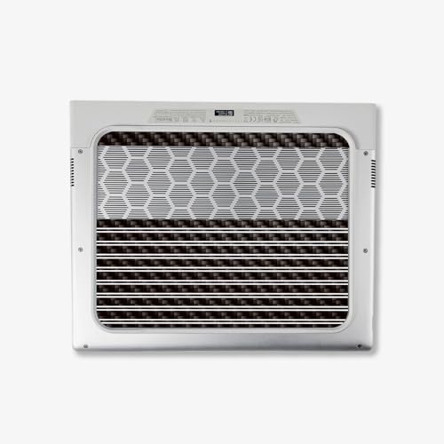 Image of MightySkins Carbon Fiber Skin Compatible with Alienware X14 R2 (2023) Full Wrap Kit - Pinstripe | Protective, Durable Textured Carbon Fiber Finish | Easy to Apply & Change Styles | Made in The USA