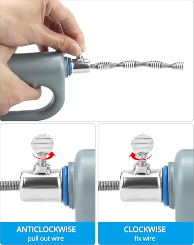 Espiral desatascadora de tuberías flexible de 10 metros para desagües 6