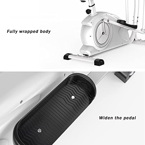Image of Elliptical Machine Gym Equipment Space Walk Machine Indoor Light Business Magnetic Control Stepper Silent Bicycle Home White