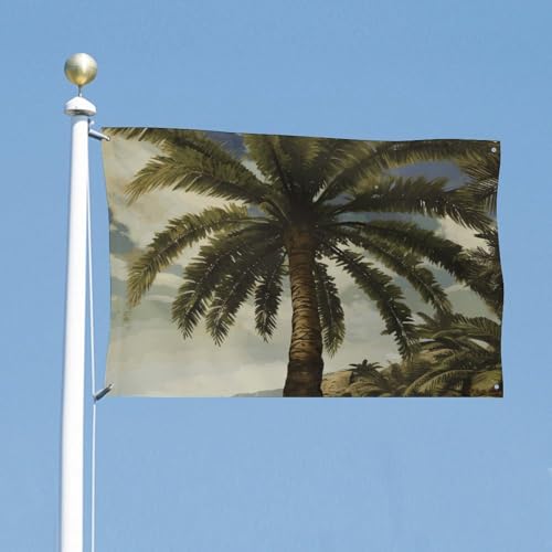 Drapeau tropical palmier en polyester de haute qualité résistant aux intempéries - 6