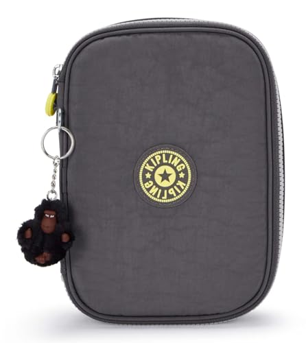 Kipling 100 Canetas, Bolsas, Estojos, Costas para Cinza, De Volta a Cinza, Tamanho Único, 100 Canetas