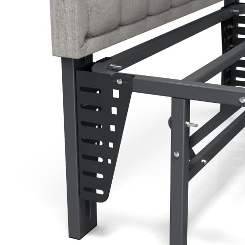 2 Pcs Headboard Brackets For Metal Bed Frame,Adjustable Footboard Brackets Attach Headboard To Bed Frame,Compatible With 14,16,18Inches Headboards #TOP1