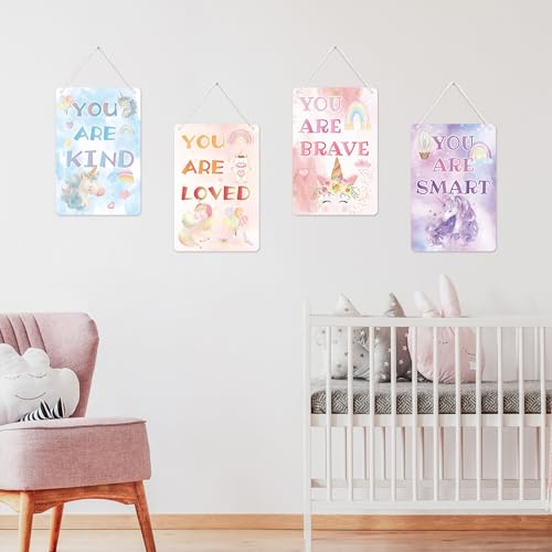 50% Off Unicorn Rainbow Inspirational Wall Decor for Girls Room - Image 3