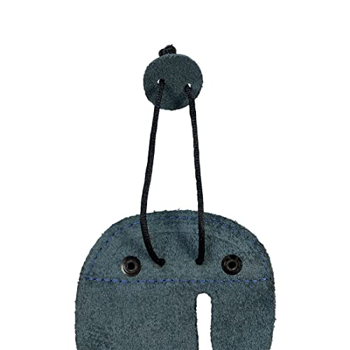 Hide & Drink, Rustic Leather Archery Finger Tab, Protect Guard For Recurve Bows, Fingers Protector, Shooting Practice Gear Sports & Outdoors Handmade (Slate Blue, Right Handed) #TOP3