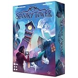 Asmodee Spooky Tower, Juego de Mesa Cooperativo de Construcción 3D y Caza de Fantasmas, Mecánica de Luz Mágica, A Partir de 8 Años, De 2 a 4 Jugadores, 20-30 Minutos por Partida, Versión en Español