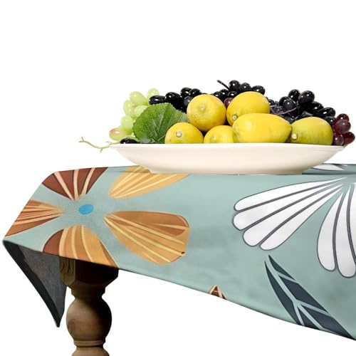 Nappe en lin antitache pour table rustique - Protection durable 140x140
