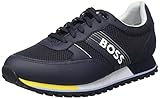 BOSS Herren Parkour-L Runn Sneakers im Laufschuh-Stil mit Logo-Streifen der Saison Hellblau 44 Größe 44