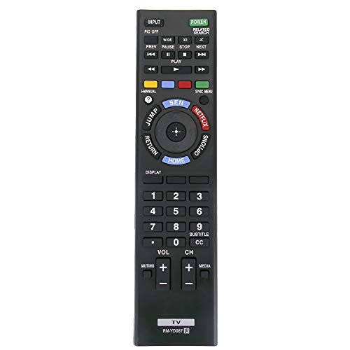 RM-YD087 RMYD087 Remote Control fit for Sony 3D Bravia LCD LED HDTV TV XBR-55X850A XBR-55X850AX XBR-55X855A XBR-55X900A XBR-55X900AX XBR-55X905A XBR-65X850A XBR-65X850AX XBR-65X900A (149198711)
