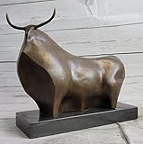Handcrafted Fernando Botero Bronze Bull Sculpture: Abstract Modern Artwork, Classic Musuem Quality Collector Edition