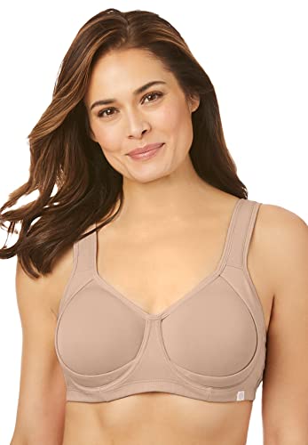 Comfort Choice Women's Plus Size Out Wire Bra - 54 B, Nude