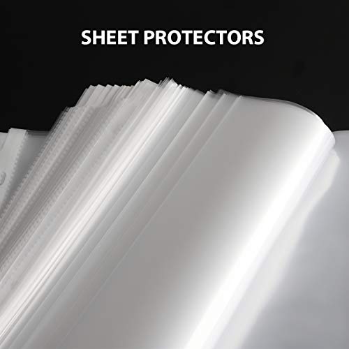 Craftinova 400 Sheet Protectors, 11 Hole Lightweight Binder Sleeves, Designed to Protect Frequently Used 8.5 x 11 Papers, Acid and PVC Free, Clear Plastic Design, 9.25 x 11.25 Top Loaded …