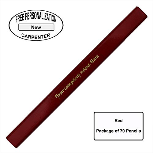 Lápices Carpintero EZPENCILS & GIFTS Rojo 70 unidades miniatura 2