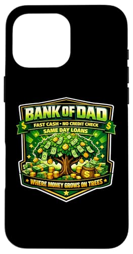 Funny Bank Of Dad Fast Cash No Credit Check ���̓� Papa �X�}�z�P�[�X iPhone 16 Pro Max �p