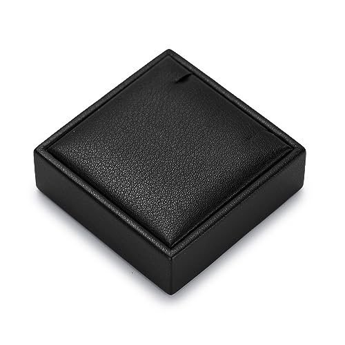 Jewelry Stand PU Leather Necklace Display Holder Showcase Display Block Jewellry Storage Stand for Shows(Black)