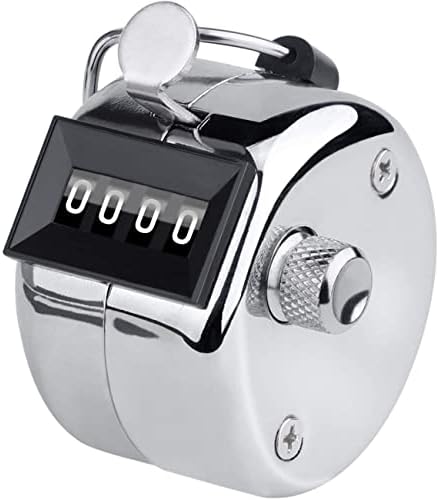 LUPO Clicker Counter Handheld Tally 4 Digit Golf Manual Number Scorer Mechanical Palm Clicker