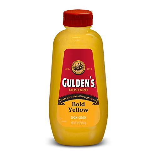 Gulden's Bold Yellow Mustard Squeeze Bottle, Keto Friendly, 12 oz, Package may vary