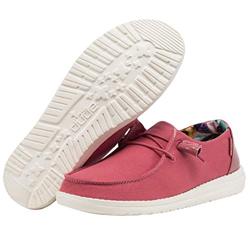 Image of HEYDUDE Women's Wendy Chambray | Women's Shoes | Women's Lace Up Loafers | Comfortable & Light-Weight