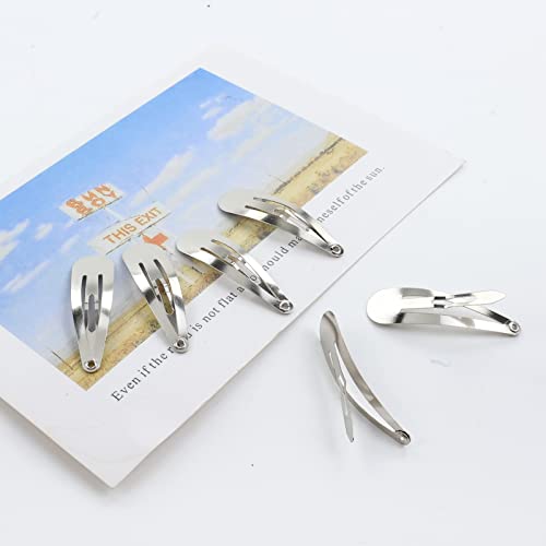 Lawie Pack de 100 Pinzas de Metal Plateadas de 4 CM para Cabello miniatura 6
