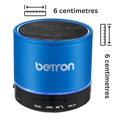 Betron KBS08 Bluetooth Speaker, Wireless, Portable, Mini, Blue - Image 4