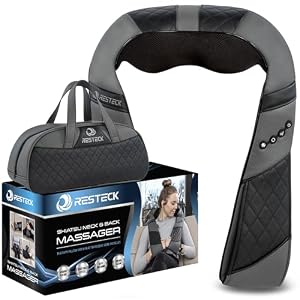 RESTECK Massagers for Neck and Back with Heat - Deep Tissue 3D Kneading Pillow, Electric Shiatsu Shoulder Massage, Foot, Legs,Body - Relieve Muscle Pain - Office, Home & Car 10