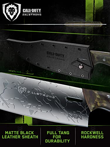Dalstrong Call Of Duty Edition High Carbon 9Cr18Mov Steel Chef Kitchen Knife With G10 Digital Camo Handle, 8 Inches, Leather Sheath Included #TOP2