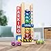 Melissa & Doug Stack & Count Wooden Parking Garage with 10 Cars