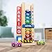 Melissa & Doug Stack & Count Wooden Parking Garage With 10 Cars