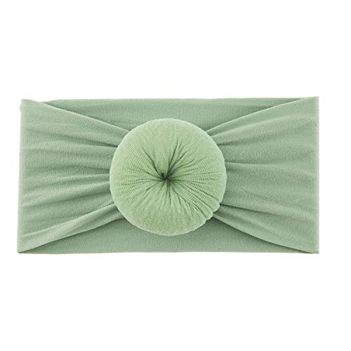 Lawie 12 Pack Elastic Stretchy Super Soft Donut Top Knot Wide Nylon Headbands Hairband Turban Headwraps Hair Bows Accessories For Kids Toddler Infant Newborn Baby Girl Bulk #TOP3