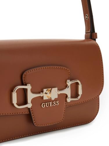 Guess Borsa A Tracolla Janie Convertible Xbody Flap Cognac Marrone - 4