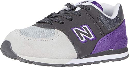 Image of New Balance Kids 574 V1 70s Racing Lace-up Sneaker, MAGNET /PRISM PURPLE, 5 W Toddler (1-4 Years)