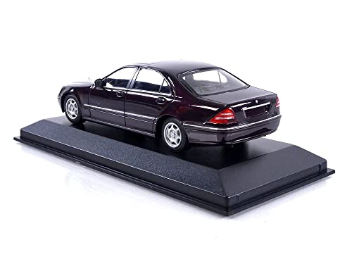 Maxichamps 1:43 Mercedes-Benz S-Class (W220) - 1998 - Dark Red Metallic - Image 3