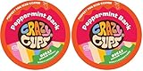 Crazy Cups Decaf Peppermint Bark Flavored Coffee pods, Holiday Single-Serve Medium Roast Coffee Cups for Keurig K-Cup Machines, 22 Count (Pack of 2)