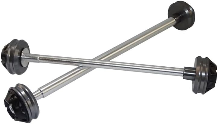 Front & Rear Wheel Fork Axle Slider Cap Crash Protector for Yamaha YZF R1 2002-2014 / R6 2003-2016 (Black)