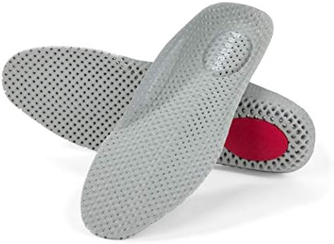 Footfeet Breathable Orthotics Insoles Sports Insoles with Arch Support - Best Shock Absorption & Cushioning Insoles for Plantar Fasciitis,Running,Flat Feet,Heel Spurs & Foot Pain - for Men & Women(S）