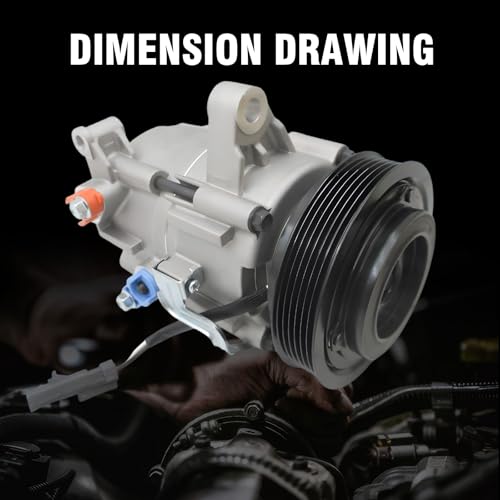 Image of AC Compressor with Clutch for Liberty 2006-2008,for Nitro 2007-2008 3.7L