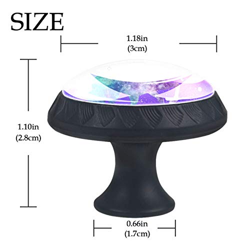 Boutons de meuble licorne en verre pour rénover une commode usée