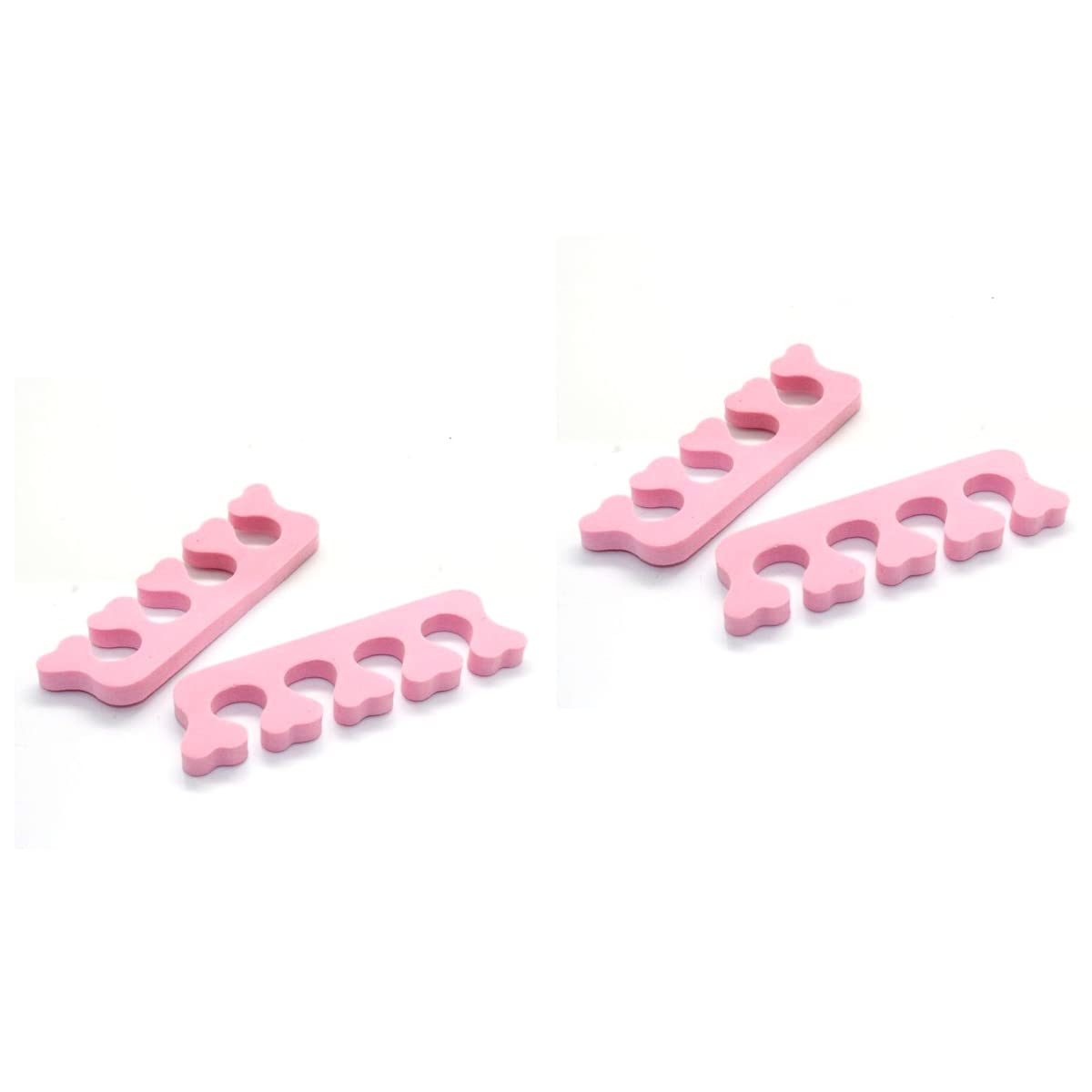 KALLORY 200pcs Toe Separators for Pedicure Manicure Random Color Nail Spreaders for Easy Nail Polish Application and Drying Essential Spa Tools for Women