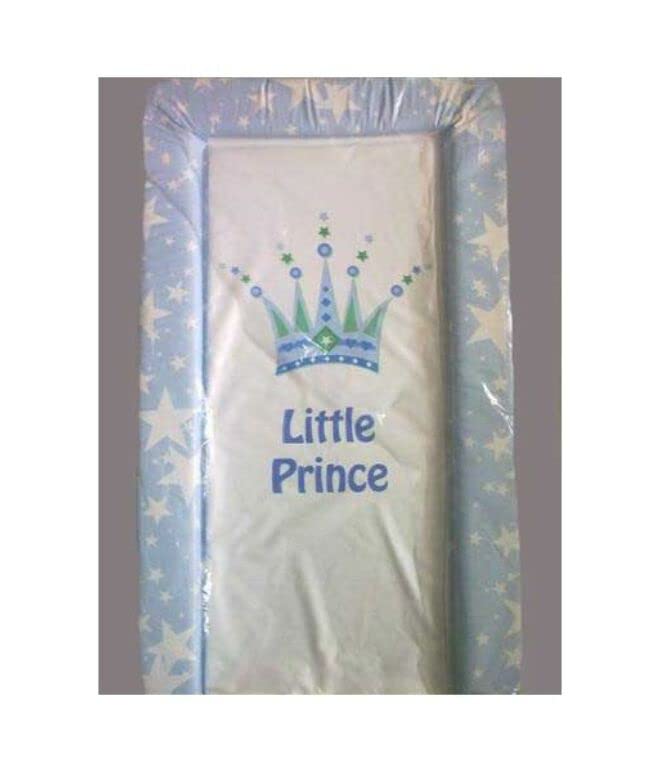 Baby Nursery Waterproof Soft Padded Changing Mat Raised Soft Edges Easy Wipe Clean Nappy Change Pad Cute Lovely Animal Design for Girl Boy (Prince) — image 1