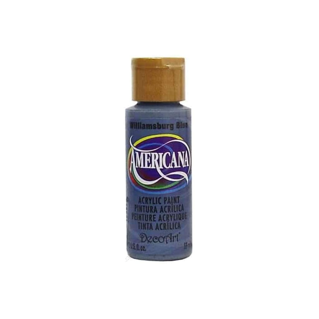Americana Acrylic Paint 2oz-Williamsburg Blue - Opaque by DecoArt