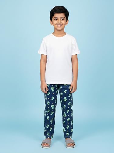 Image of KiddoPanti Boys Printed Pyjama | 100% Cotton Single Jersey Fabric | All Over Printed Design | Relax Fit & Ankle Length | Pyjama Pant