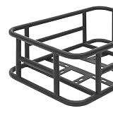Donened - Fahrradkorb, Fahrrad Gepäckträger Korb, Hinten Fahrradkorb, für Meisten Fahrräder mit Gepäckträger, Schwarz (45.5x32.5x15cm)