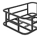 Donened - Fahrradkorb, Fahrrad Gepäckträger Korb, Hinten Fahrradkorb, für Meisten Fahrräder mit Gepäckträger, Schwarz (45.5x32.5x15cm)